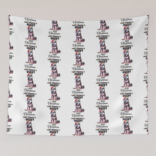 Item preview, Funny Christmas Dog Wrapped in Christmas Lights  designed and sold by BotunPeony.