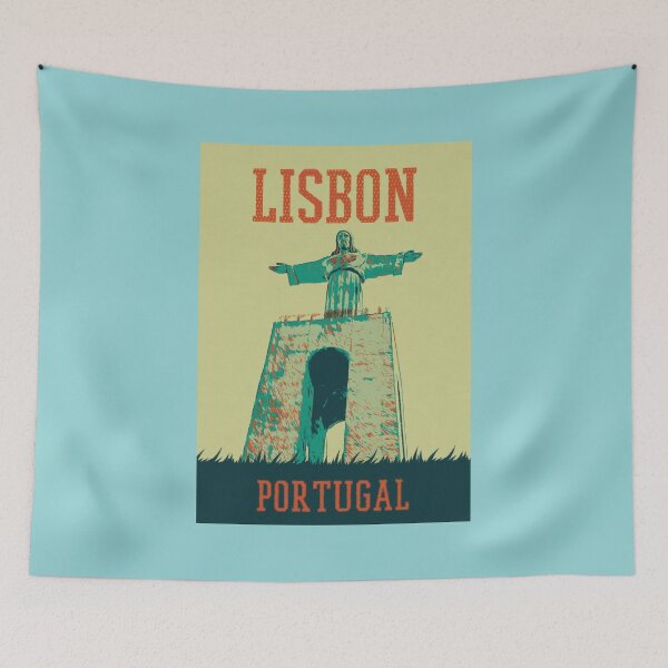 Item preview, Iconic Christ the King in Almada Art Print designed and sold by Lemomo-artworks.