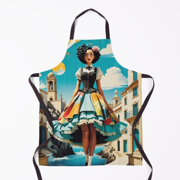 Item preview, Beautiful Cute and Sexy New Japanese Anime Girl Character in Salvador Dali Style Retro Art Displayed in Vintage-style Aged Screen Print Movie Poster designed and sold by Butler in the Home.