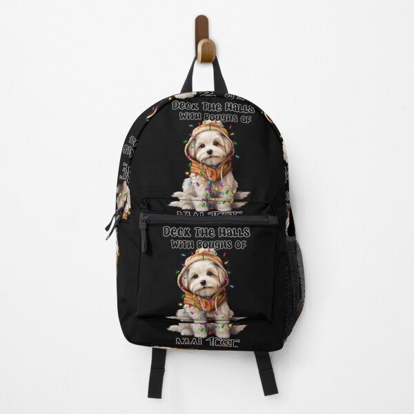 Item preview, Funny Christmas Dog Wrapped in Christmas Lights designed and sold by BotunPeony.
