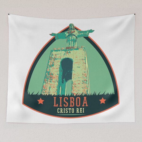 Item preview, Iconic Christ the King in Almada Art Print designed and sold by Lemomo-artworks.