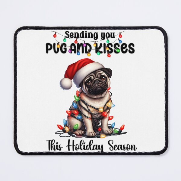 Item preview, Funny Christmas Dog Wrapped in Christmas Lights  designed and sold by BotunPeony.