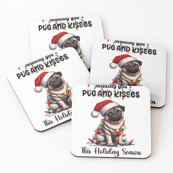 Item preview, Funny Christmas Dog Wrapped in Christmas Lights  designed and sold by BotunPeony.