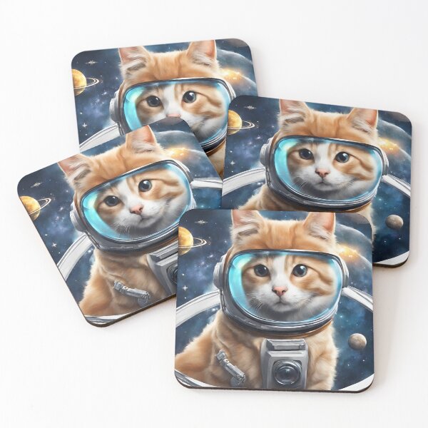 Item preview, Feline Voyager: A Cat's Adventures in the Cosmic Abyss designed and sold by Raffaellek.