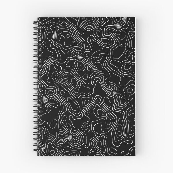 Item preview, Topographic contour black map designed and sold by SweetLog.