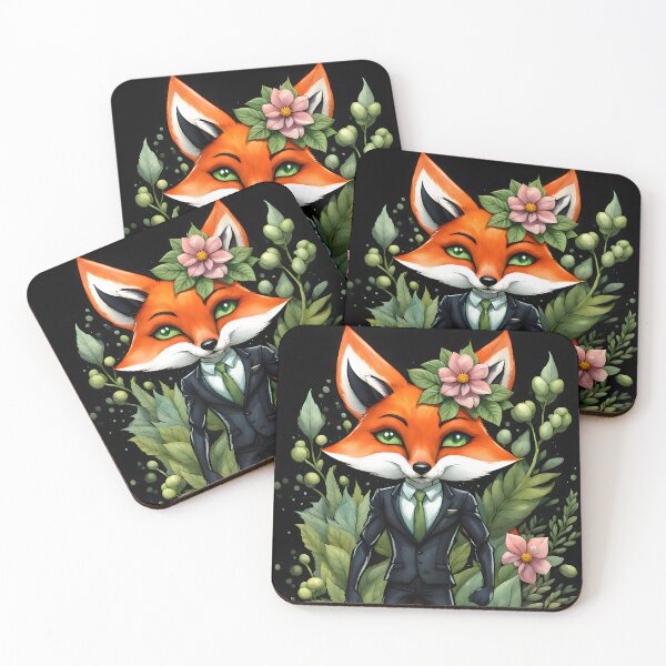 Item preview, Superhero Floral Fox designed and sold by NaaEfdPublisher.