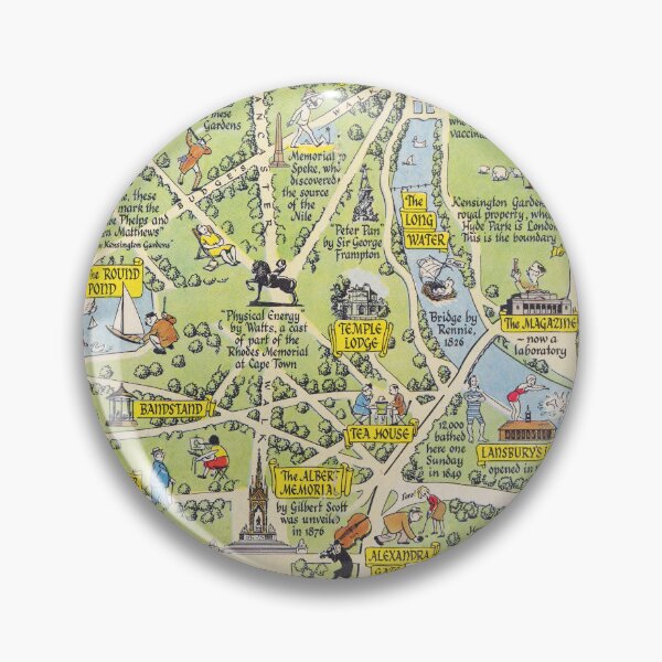 Item preview, Kensington Gardens and Hyde Park 1948 designed and sold by colourfind.