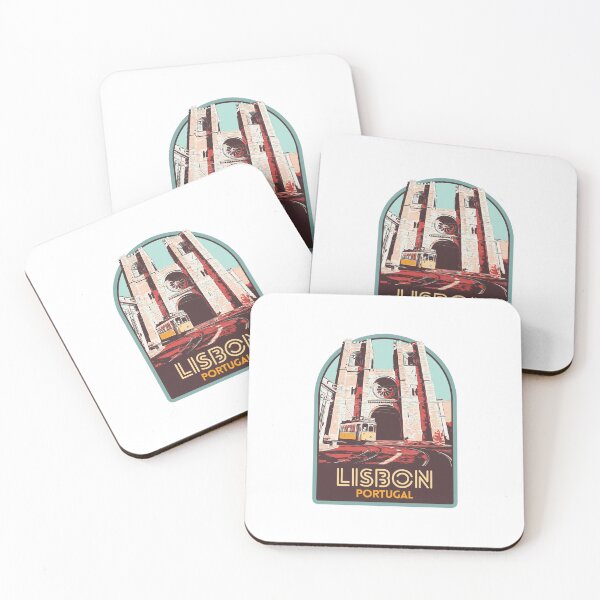 Item preview, Lisbon Cathedral & Tramway Illustration designed and sold by Lemomo-artworks.