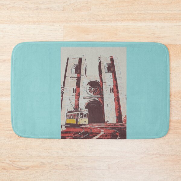 Item preview, Lisbon Cathedral & Tramway Illustration designed and sold by Lemomo-artworks.