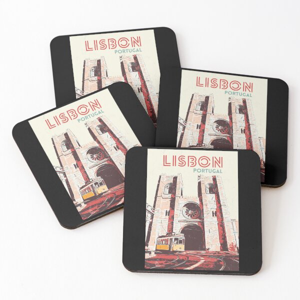 Item preview, Lisbon Cathedral & Tramway Illustration designed and sold by Lemomo-artworks.