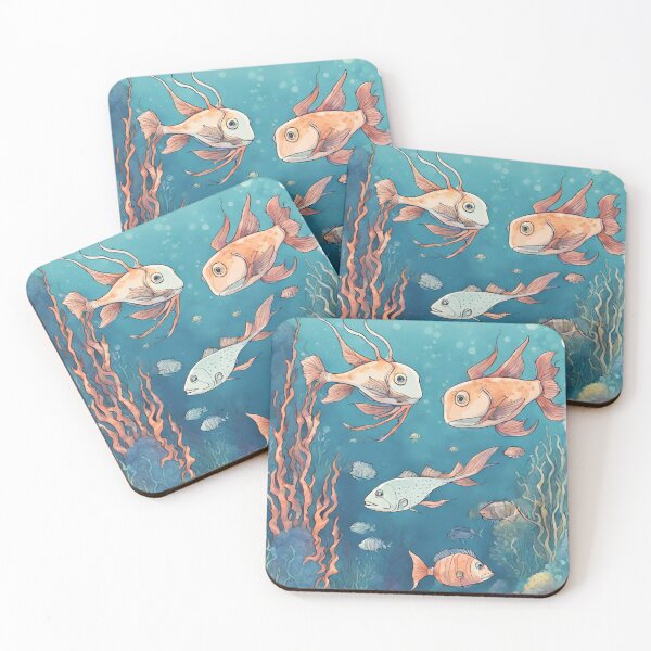 Item preview, Gliding Through the Luminescent Deep: A Fish's Nocturnal Dance designed and sold by Raffaellek.