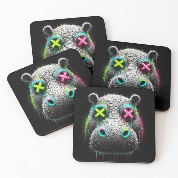 Item preview, Hippo chalk effect sketch. designed and sold by urbanjungle403.