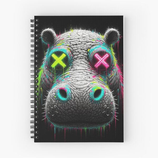 Item preview, Hippo chalk effect sketch. designed and sold by urbanjungle403.