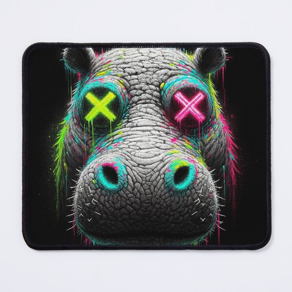 Item preview, Hippo chalk effect sketch. designed and sold by urbanjungle403.