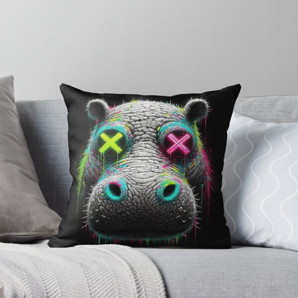 Item preview, Hippo chalk effect sketch. designed and sold by urbanjungle403.