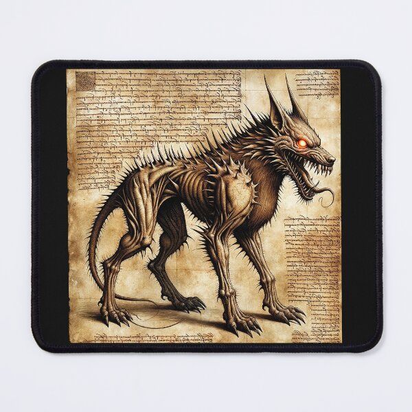 Item preview, Hellhound - Leonardo da Vinci sketch designed and sold by Matthew Kinnersly.