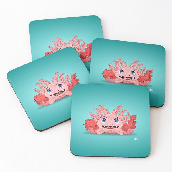 Item preview, Aquatic Adorableness, Kawaii Axolotl designed and sold by DesignByJeff.