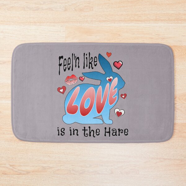 Item preview, Feel'n like Love is in the Hare, Black letters designed and sold by AychtuoImages.