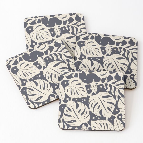 Item preview, Linocut Tropical Leaves designed and sold by Courtney Nicholls.
