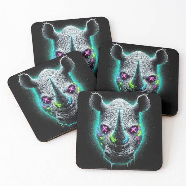 Item preview, Rhino chalk effect sketch. designed and sold by urbanjungle403.