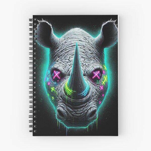 Item preview, Rhino chalk effect sketch. designed and sold by urbanjungle403.