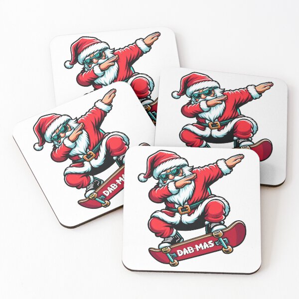 Item preview, Santa dabbing on a skateboard "Dab Mas" Cool boy designed and sold by ANNetz-PK.