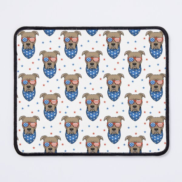 Item preview, Patriotic Pit bulls - Brown/White designed and sold by littlearrow.