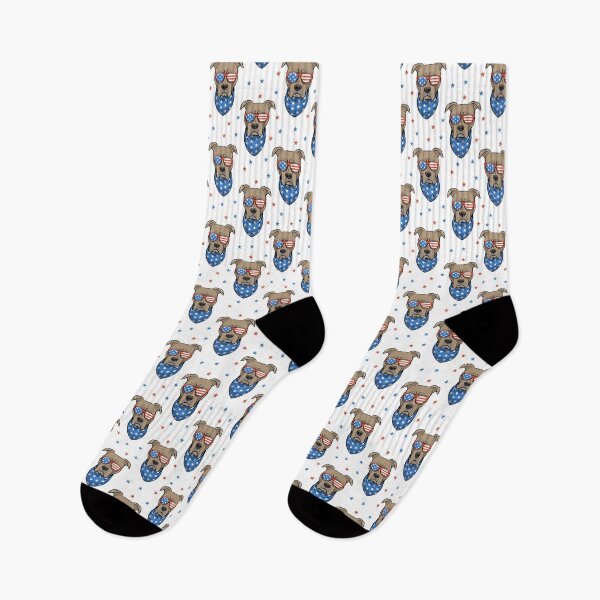 Item preview, Patriotic Pit bulls - Brown/White designed and sold by littlearrow.