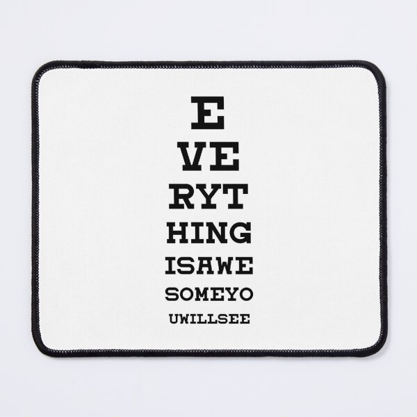 Item preview, Awesome Eye Chart designed and sold by aribluestein.