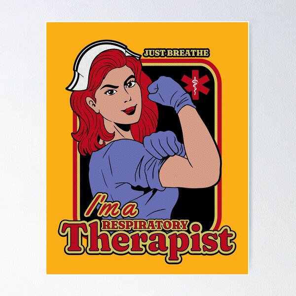 Respiratory Therapist Pastel Funky Retro Script Design Poster for Sale by  mysticblvd