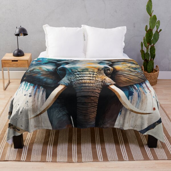 Item preview, An Elephant in Natural Earth Tones - Animals in Vibrant Color designed and sold by GVRDesign.