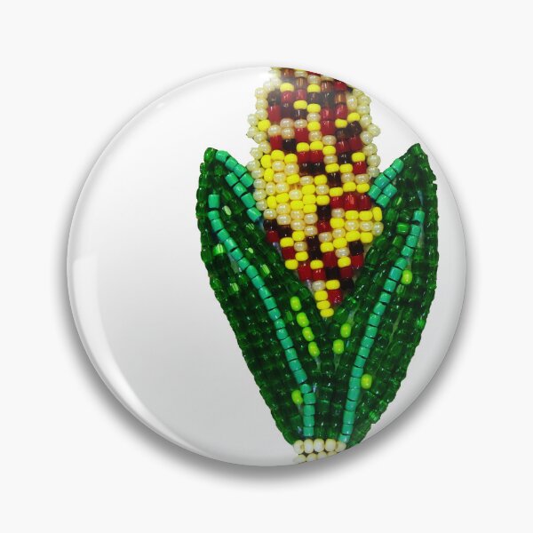 Item preview, Cute Corn Beaded Sticker designed and sold by TecaBeads.