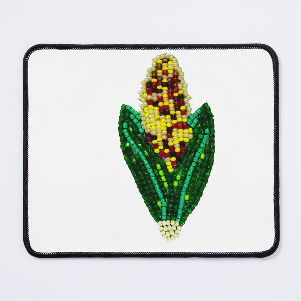 Item preview, Cute Corn Beaded Sticker designed and sold by TecaBeads.