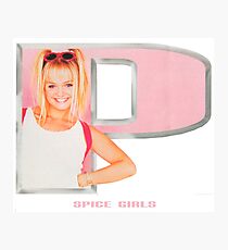 Spice Girls - Emma in letter P Photographic Print