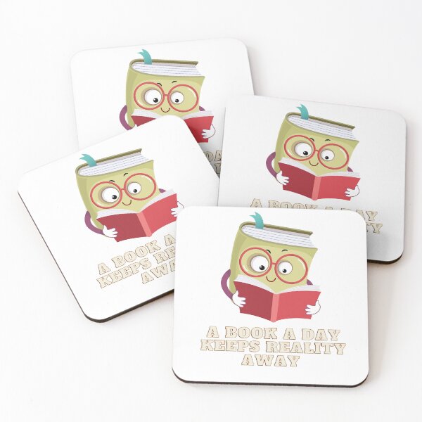 Item preview, Funny A Book a Day Keeps Reality Away classic designed and sold by red-Sky-shop.