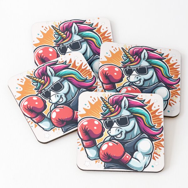 Item preview, Boxing cool unicorn designed and sold by gittuska11.
