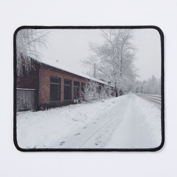 Item preview, Empty road with footprints on snow designed and sold by riku05830.