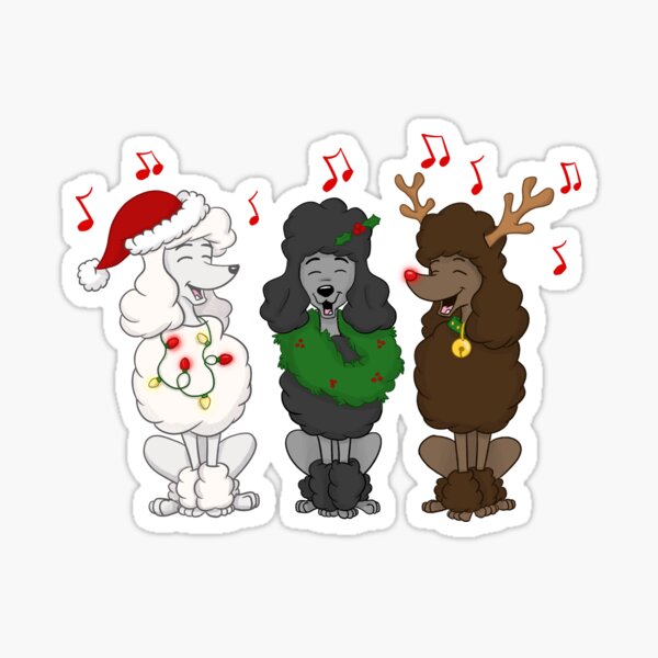 Sleigh Dogs Christmas Shirt - Puffy Vinyl White / XXL - Long Sleeve