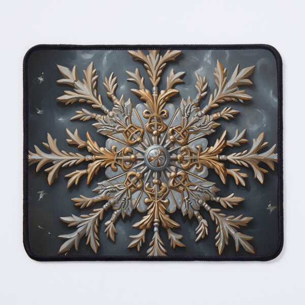 Item preview, Antique oil painting of a snowflake designed and sold by dcrc.