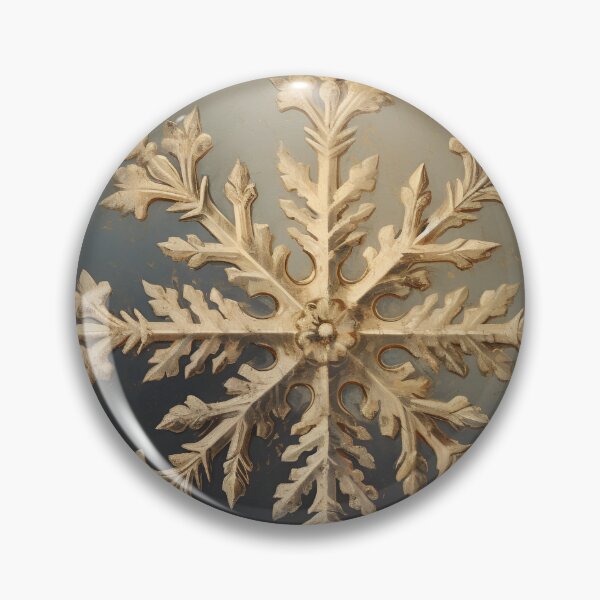 Item preview, Antique oil painting of a snowflake designed and sold by dcrc.