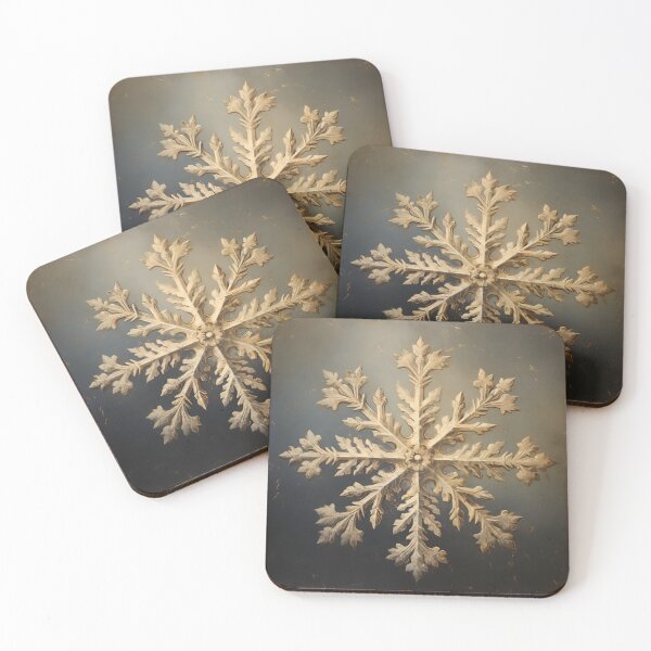 Item preview, Antique oil painting of a snowflake designed and sold by dcrc.