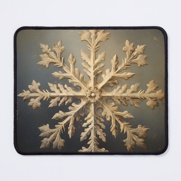 Item preview, Antique oil painting of a snowflake designed and sold by dcrc.