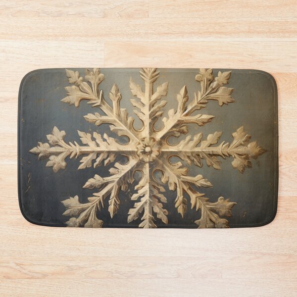Item preview, Antique oil painting of a snowflake designed and sold by dcrc.