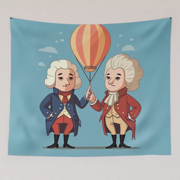 Item preview, Montgolfier brothers | cute style designed and sold by ComicsFactory.