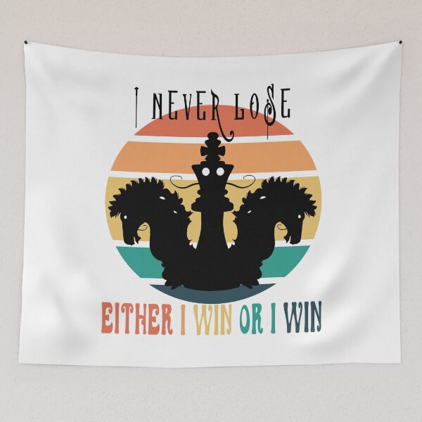 Item preview, Chess Lover Art For Men Women Kid I never Lose Either i win or i win board games designed and sold by SEKAIHUNTER.