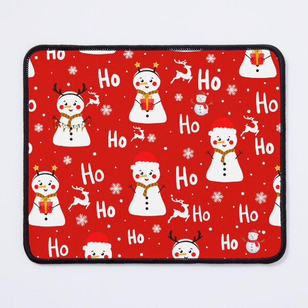 Item preview, Ho Ho Ho Snowman and Reindeer Print designed and sold by WillowandTees.