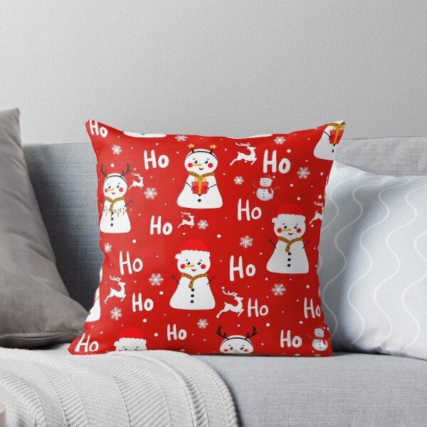 Item preview, Ho Ho Ho Snowman and Reindeer Print designed and sold by WillowandTees.