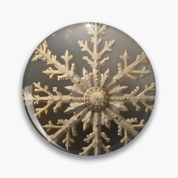Item preview, Antique oil painting of a snowflake designed and sold by dcrc.