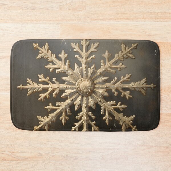 Item preview, Antique oil painting of a snowflake designed and sold by dcrc.