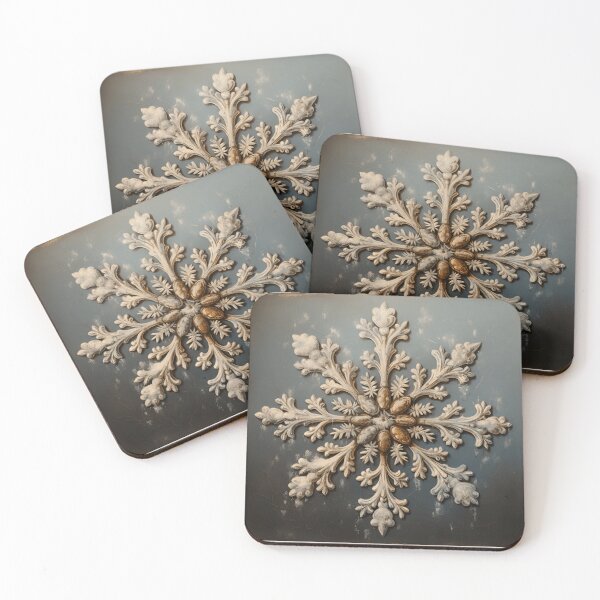 Item preview, antique oil painting of a snowflake designed and sold by dcrc.